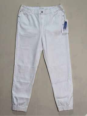 RE Generation Celebrity Pink White Jogger Style Denim Pants Women’s Sz 10